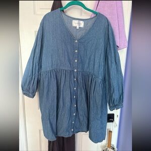 Tradlands Remi Mini Chambray Dress